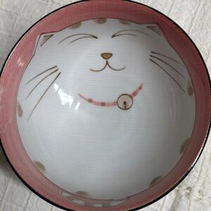 Happy Cat Rice Bowl by KAFUH Maneki Neko